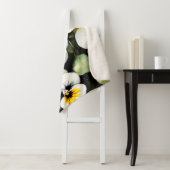  witte slipjes waterverf schilderij sherpa deken (In situ)