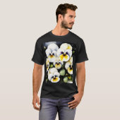  witte slipjes waterverf schilderij t-shirt (Voorkant volledig)