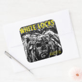 WITTE SLOTEN SATIVA VIERKANTE STICKER (Envelop)