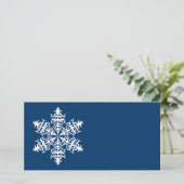 Witte Slowflakes-ijskristallen (Staand voorkant)