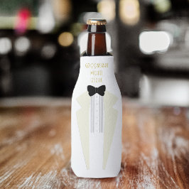 Witte smoking Gatsby jaren 20 trouwthema Flesjeskoeler