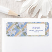 WITTE SNAPDRAGONS TERUGKEREN ADRESETIKETTEN ETIKET (Insitu)