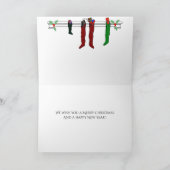 Witte Sneeuw en Gouden Zonlicht Vakantiekaart  Feestdagen Kaart (Binnen)