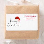  witte sneeuw Glitter Kerstfeestdag Etiket (Insitu)