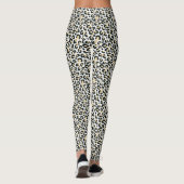 Witte sneeuw luipaard print leggings (Achterkant)