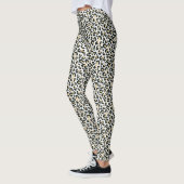 Witte sneeuw luipaard print leggings (Links)