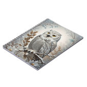  witte sneeuw uil winter notitieboek (Linkerzijde)
