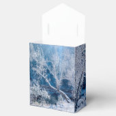 Witte sneeuw winter bruiloft gunst doos bedankdoosjes (Geopend)