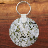 witte sneeuwbal sleutelhanger (Voorkant)