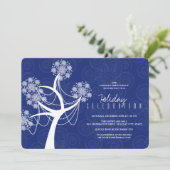 Witte sneeuwbloem en lichte feestdag kaart (Staand voorkant)