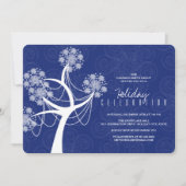 Witte sneeuwbloem en lichte feestdag kaart (Voorkant)