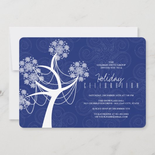 Witte sneeuwbloem en lichte feestdag kaart (Voorkant)