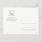 Witte sneeuwbomen Logo kerstgroeten Feestdagenkaart (Achterkant)