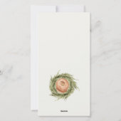 Witte sneeuwboomkuipen Vroegere kerstgroeten Feestdagenkaart (Achterkant)