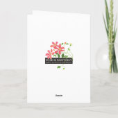 Witte sneeuwklokjes op groene januari Verjaardag K Kaart (Achterkant)