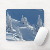 Witte sneeuwlandschap muismat (Met muis)