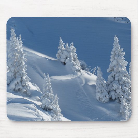Witte sneeuwlandschap muismat (Voorkant)
