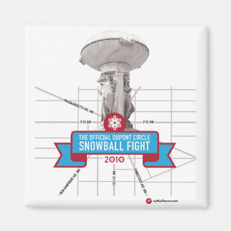 Witte sneeuwmagneet magneet