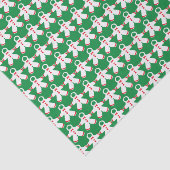 Witte sneeuwpakken op Groenboek Tissuepapier (Detail)