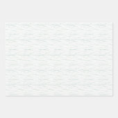 Witte sneeuwstorm, zeeblauw, turkooizen inpakpapier vel (Voorkant 3)