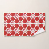 Witte sneeuwvlok bad handdoek (Handdoek)
