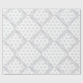 witte sneeuwvlok cadeaupapier (Vlak)