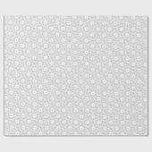witte sneeuwvlok cadeaupapier (Vlak)