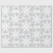 witte sneeuwvlok cadeaupapier (Vlak)