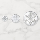 Witte sneeuwvlok Confetti (Voorkanten)