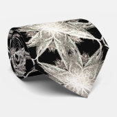 Witte sneeuwvlok elegante kerstdecoraties stropdas (Opgerold)