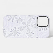 Witte Sneeuwvlok Fractal iPhone Hoesje (Achterkant horizontaal)