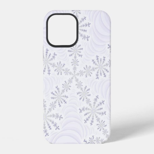 Witte Sneeuwvlok Fractal iPhone Hoesje (Achterkant)