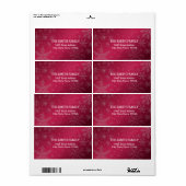 Witte Sneeuwvlok Glitter Kerstvakantie Etiket (Full Sheet)