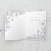 witte sneeuwvlok kaart (Binnen)