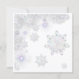 witte sneeuwvlok kaart