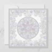 Witte sneeuwvlok kaart (Voorkant)