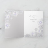 Witte sneeuwvlok kaart (Binnen)