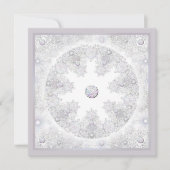 Witte sneeuwvlok kaart (Voorkant)