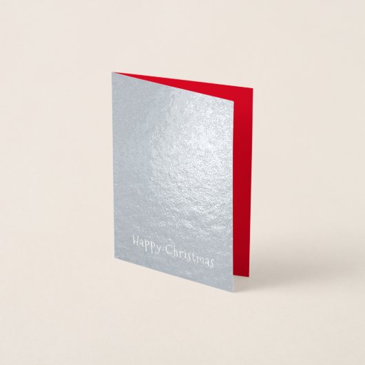 Witte sneeuwvlok kerstboom grafiek folie kaarten (Voorkant)