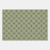 Witte sneeuwvlok Kerstmis Inpakpapier Vel (Voorkant 3)