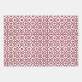 Witte sneeuwvlok Kerstmis Inpakpapier Vel (Voorkant 2)