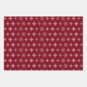 Witte sneeuwvlok Kerstmis Inpakpapier Vel (Voorkant)