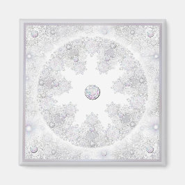 witte sneeuwvlok magneet