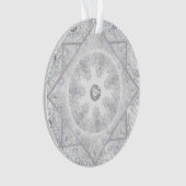 witte sneeuwvlok ornament (voorkant)