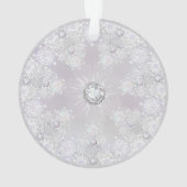 witte sneeuwvlok ornament (achterkant)