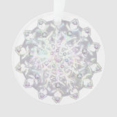 witte sneeuwvlok ornament (voorkant)