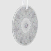 witte sneeuwvlok ornament (voorkant)