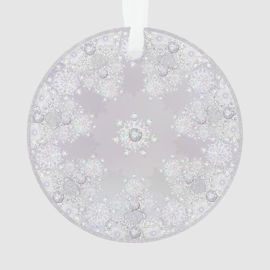 witte sneeuwvlok ornament (achterkant)