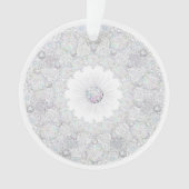 witte sneeuwvlok ornament (voorkant)