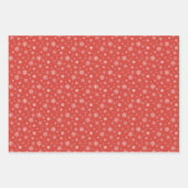 Witte Sneeuwvlok Patroon Kerstvakantie Inpakpapier Vel (Voorkant 2)